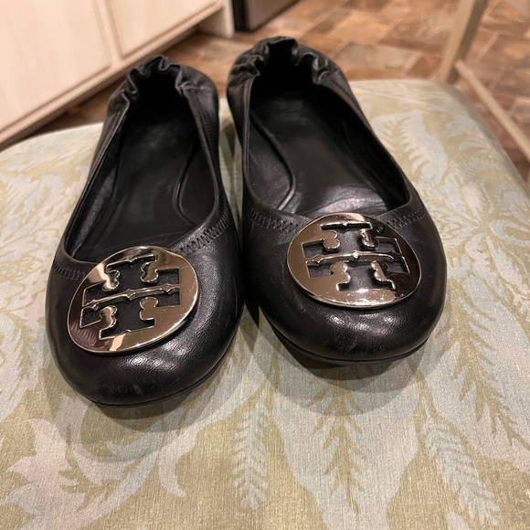 Tory Burch Classic Reva Flat Black - Picture 4 of 6